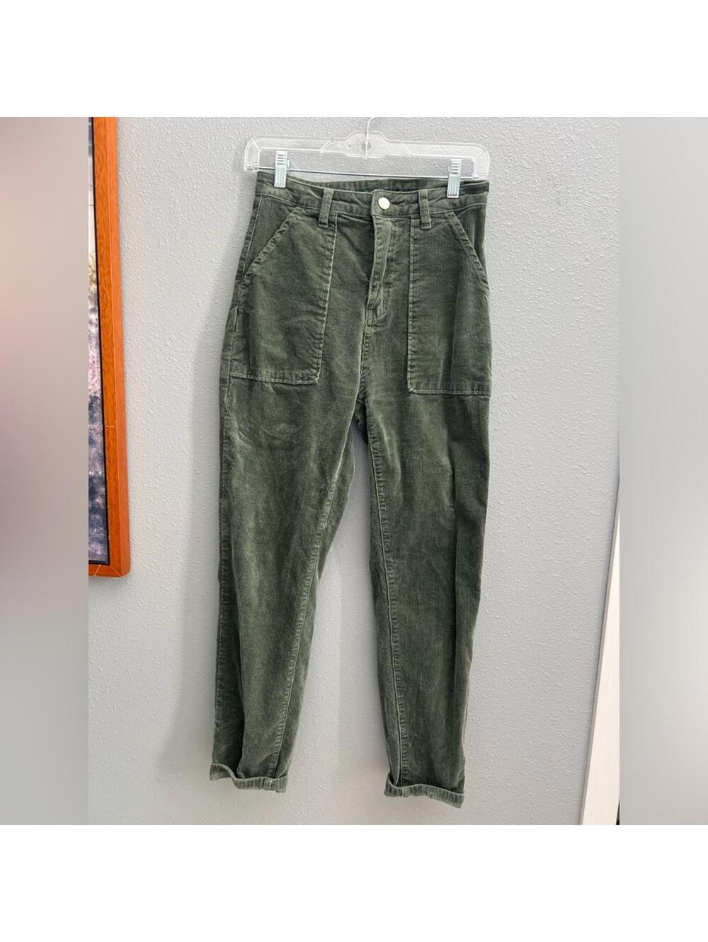 Corduroy Straight Leg Pants